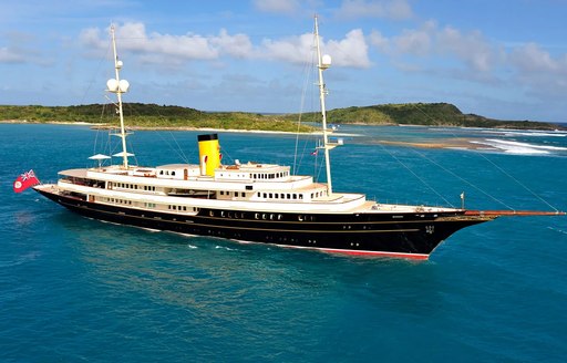 Superyacht charter NERO at sea