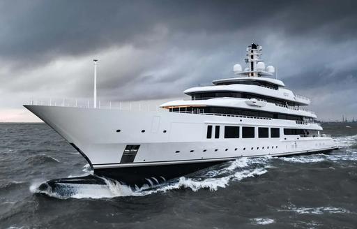 Superyacht INFINITY at sea