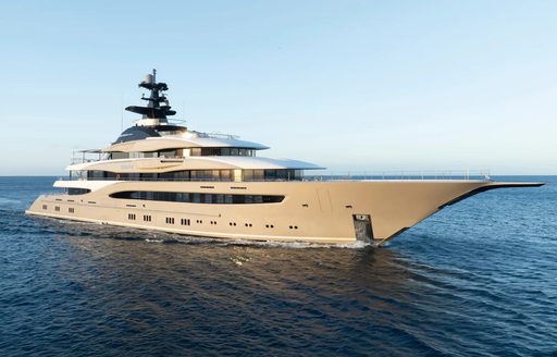 Charter yacht WHISPER at anchor