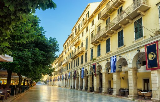 Liston arcade in Corfu, Greece