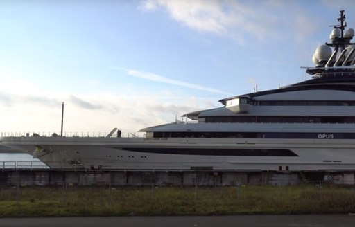 Superyacht NORD being floated