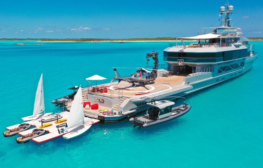 Charter yacht BOLD with water toys