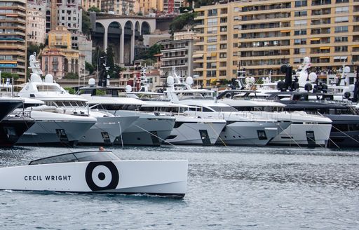 Superyacht charters berthed in Port Hercule