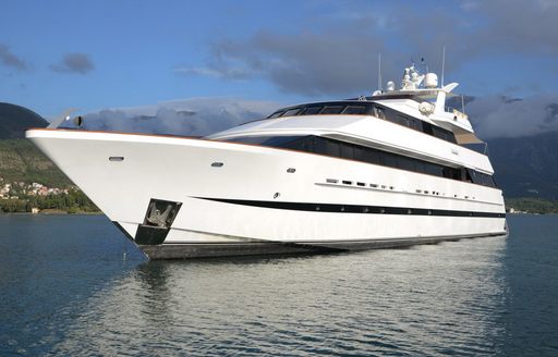 Charter yacht LADYSHIP at anchor