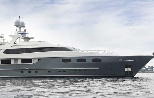 Charter yacht ANNAMIA at sea