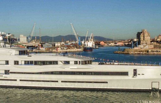 benetti superyacht FB 277 or IJE on the water