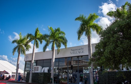 Superyacht Village entrance at FLIBS