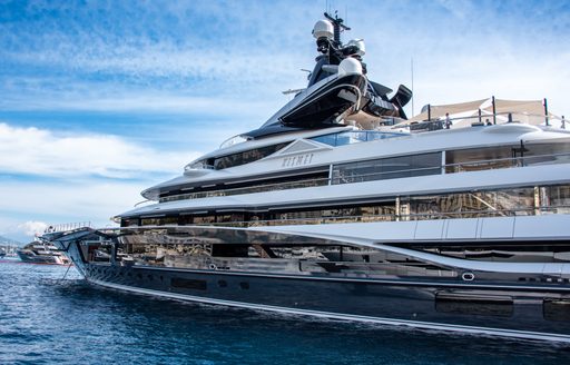 Luxury yacht charter KISMET berthed in Port Hercule