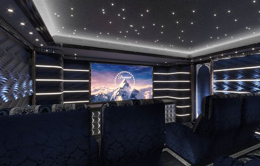 Cinema suite onboard MY Elements