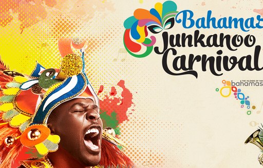 colourful Junkanoo Festival Poster with man