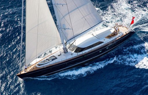 Sailing yacht charter STATE OF GRACE, surrounded by sea