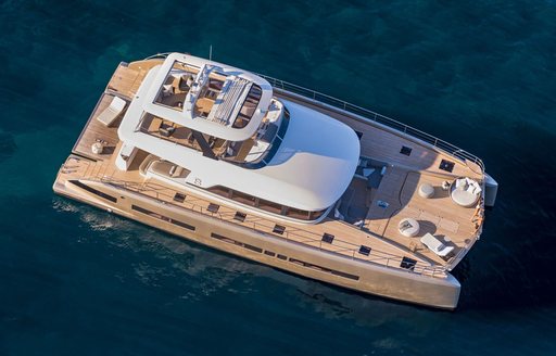 Charter yacht SIETE MARES at anchor