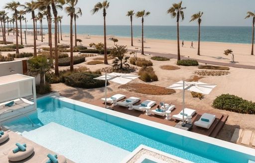 Nikki Beach Dubai aerial view