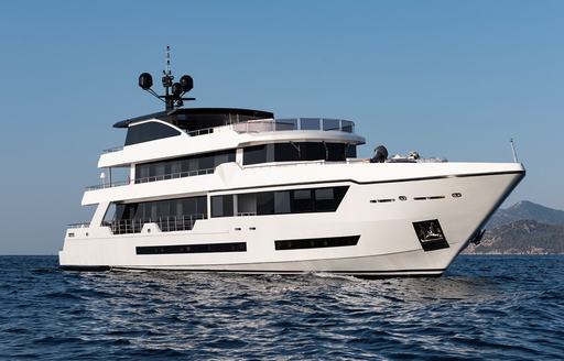 Charter yacht OCEAN BREEZE at anchor