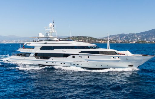 Charter yacht THE WELLESLEY at sea