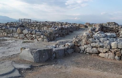 Mycenean Acropolis of Tiryns overview from summit