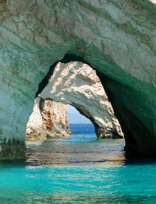 Blue caves in Zakynthos, Greece