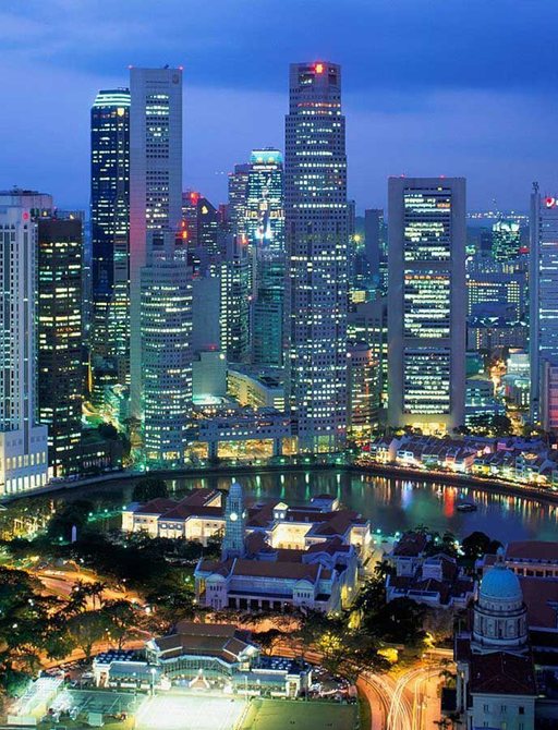 Singapore at night