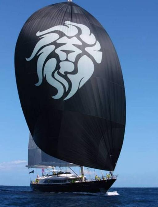 sailing yacht SILENCIO's lion spinnaker 