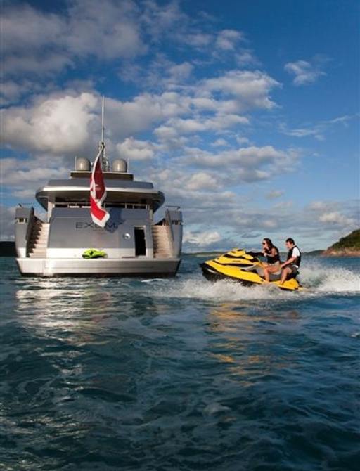 Expedition charter yacht EXUMA's extensive selection of toys