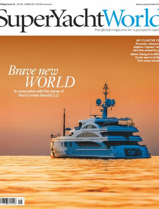 The cover of Superyachtworld Featuring 11-11