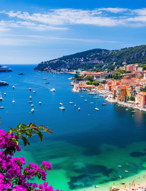 The gorgeous view over the French Riviera