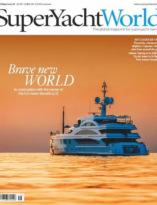 The cover of Superyachtworld Featuring 11-11