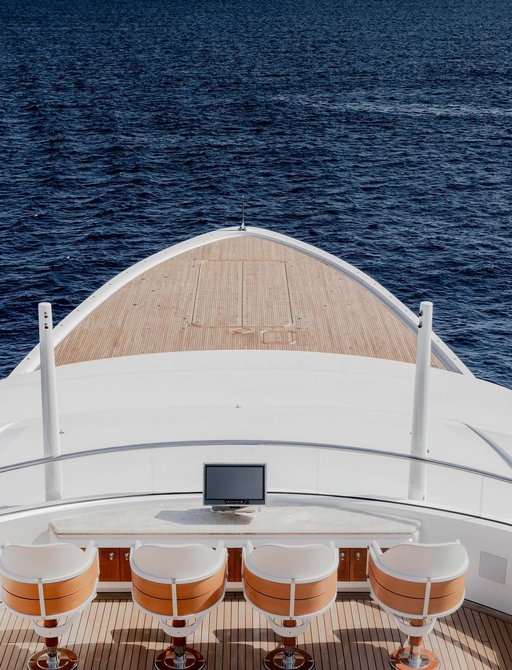 onboard luxury superyacht charter, view point
