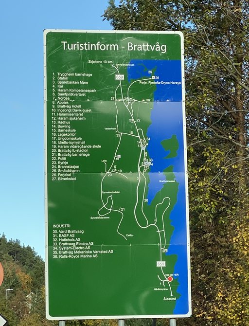 Map of Brattvag, Norway