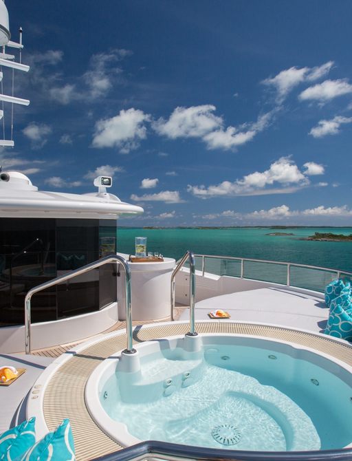 Guests can enjoy fantastic views from DREAM''s Jacuzzi