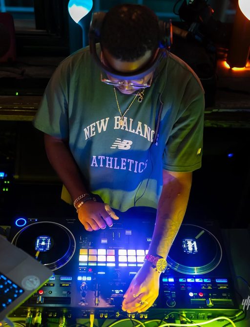 DJ in action at Cloud Rooftop Bar, Martinique