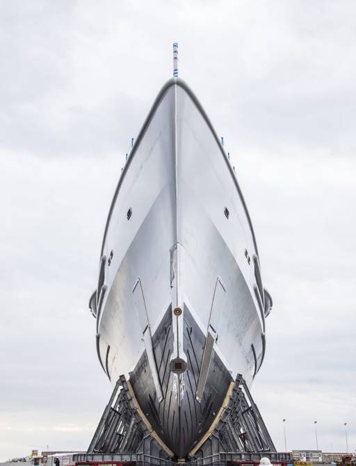 Benetti superyacht project FB 277 shot from front