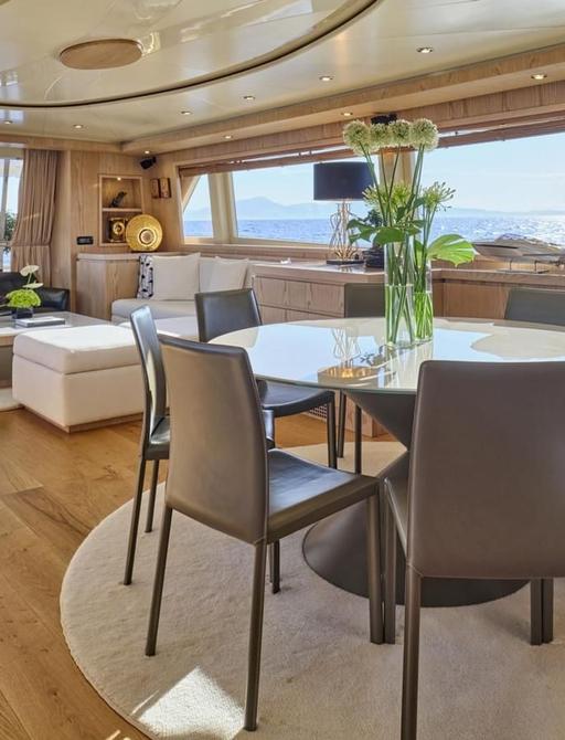Charter yacht STAR LINK main salon overview