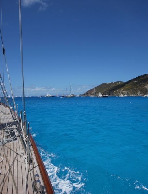 The azure waters of St Barth's