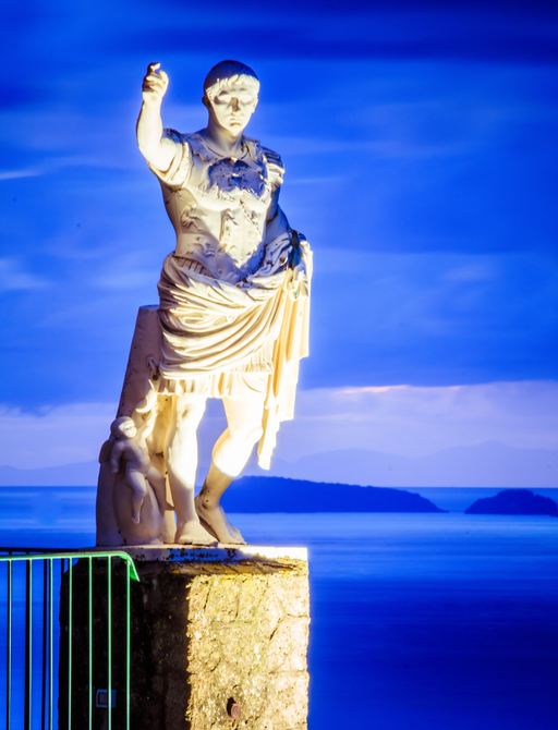 Statue on the island of Ischia in Italy