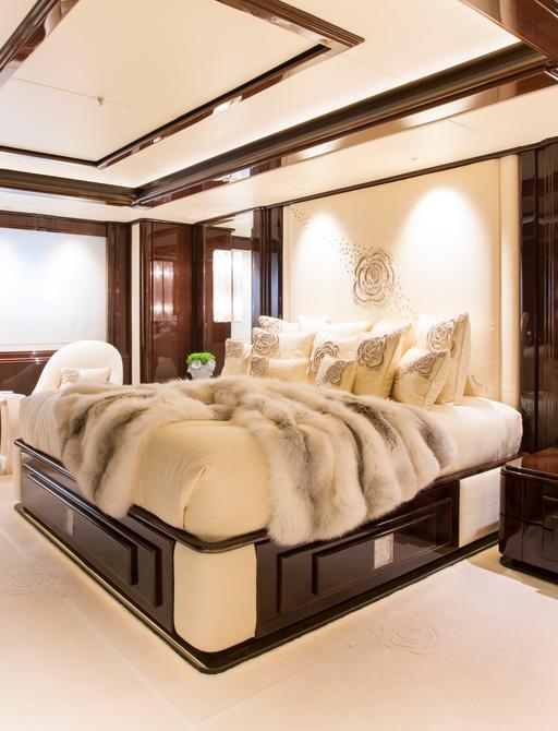 Superyacht Illusion V's sumptuous VIP suite