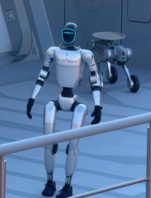 Oceanco robot at Monaco Yacht Show