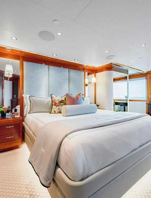 Charter yacht AS YOU WISH master cabin overview