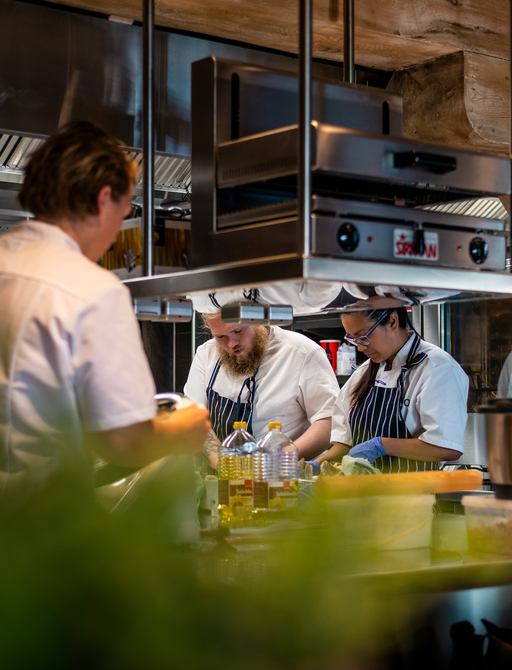 Chefs at BRO prepare food, Norway