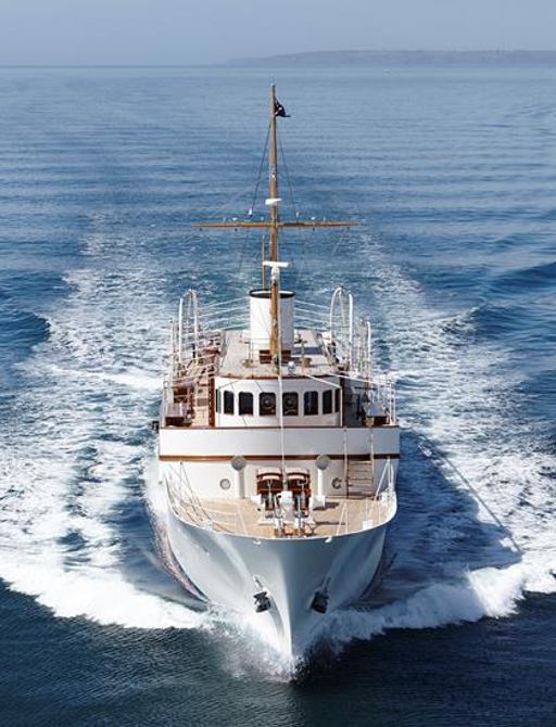 Superyacht Malahne cruising on charter in the Mediterranean