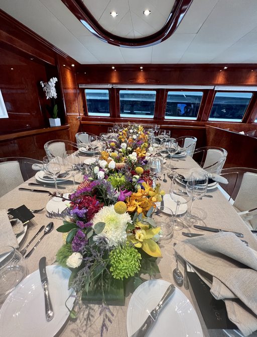 table scaping winner at the Mediterranean Yacht Show 2023