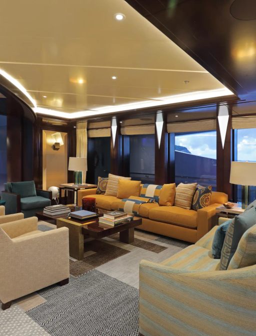 Superyacht charter WHISPER interior lounge
