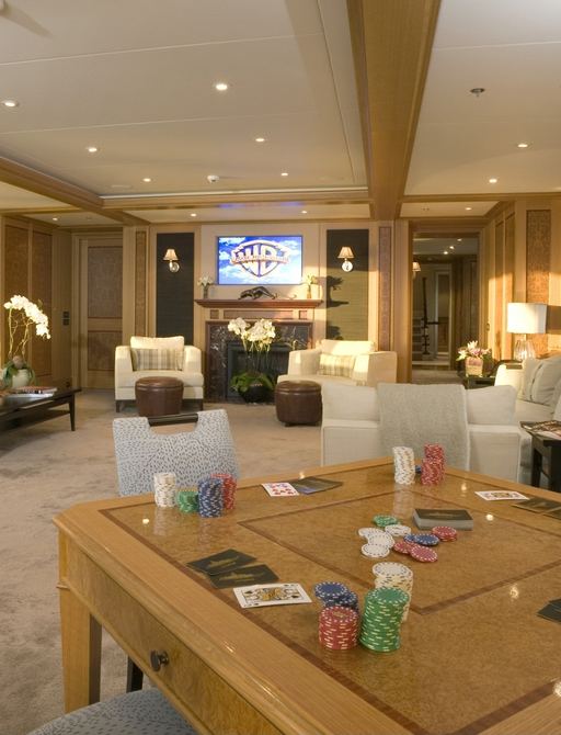 Superyacht UTOPIA's cinema room