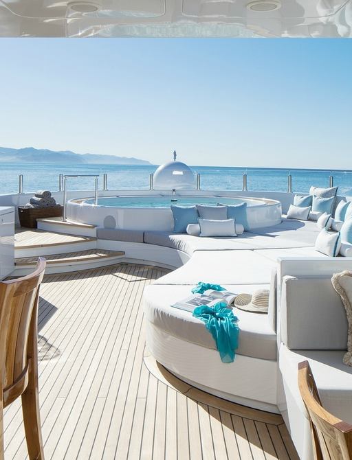 Charter yacht TURQUOISE's new sundeck