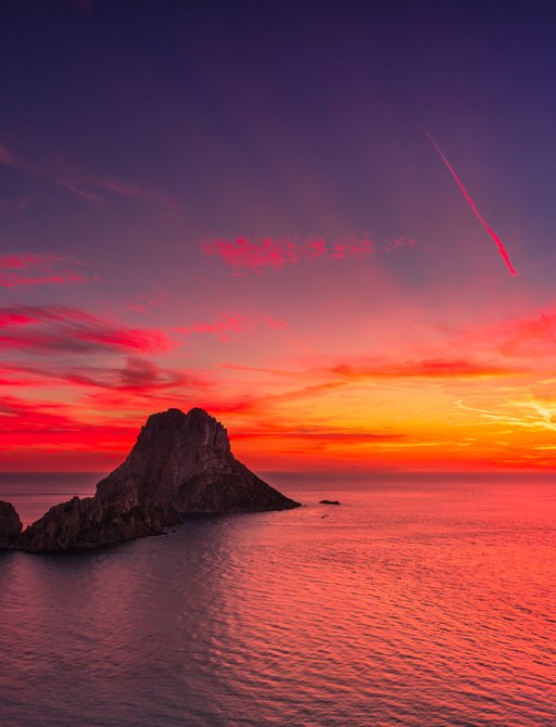 One of many magical sunsets in Ibiza
