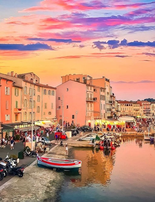 st tropez sunset