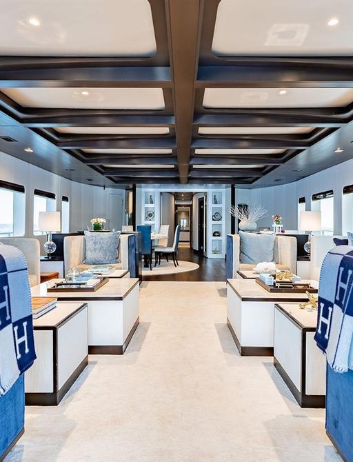 Charter yacht LOTUS main salon overview