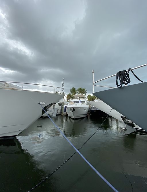 Clouds over boats at FLIBS 2019