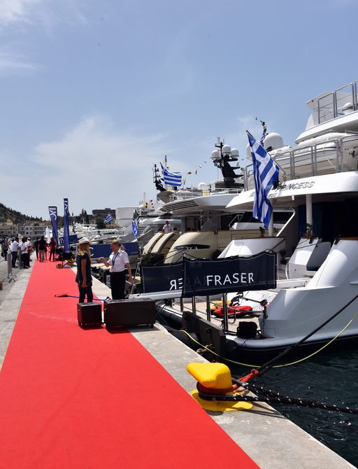 Superyacht 'Ionian Princess' at the Mediterranean Yacht Show 2017