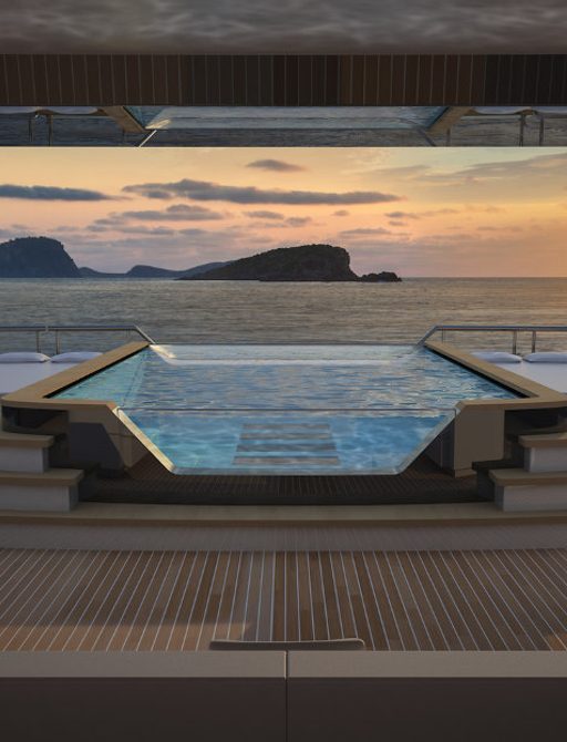 Luxury charter yacht ICON now boasts a 5m infinity pool